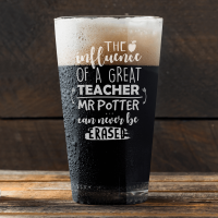 Great Teacher Engraved Pint Glass