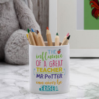 personalised Greatest Teacher Pen Pot