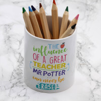 personalised Greatest Teacher Pen Pot