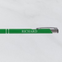 Green Engraved Pen