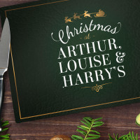 Green Christmas Chopping Board