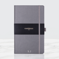 Personalised grey Castelli notebook