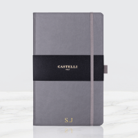 Personalised grey Castelli notebook