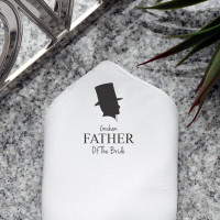 personalised Father of the Bride Pocket Square