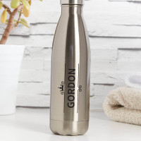 Personalised Silver Water bottle