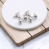 personalised Dumbbell Cufflinks Gift Set
