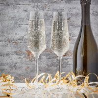 Happy Anniversary Photo Upload Boutique Gifts Prosecco Double Glass With Bottle Gift Set 
