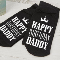 personalised birthday crown socks