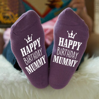 personalised birthday crown socks