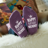 personalised birthday crown socks