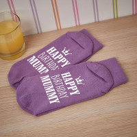 personalised birthday crown socks