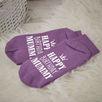 personalised birthday crown socks