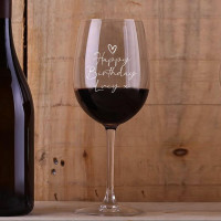 Happy Birthday Personalised Wine Glass
