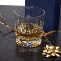Happy Father's Day Crystal Whisky Tumbler