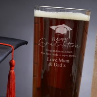 Happy Graduation Pint Glass