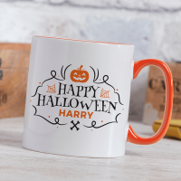 Happy Halloween Orange Mug 