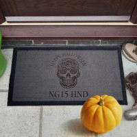 personalised sugar skull doormat