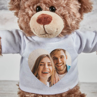 personalised Small Bodo Heart Photo Bear