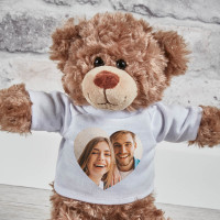 personalised Small Bodo Heart Photo Bear