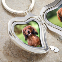 Personalised Heart Photo Keyring