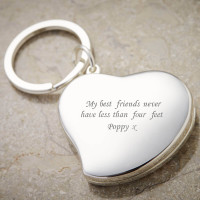 Personalised Heart Photo Keyring