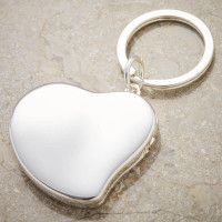 Personalised Heart Photo Keyring
