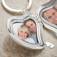 Personalised Heart Photo Keyring