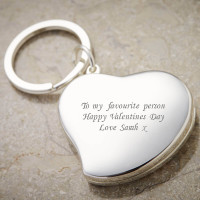 Personalised Heart Photo Keyring