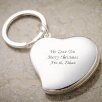 Personalised Heart Photo Keyring