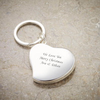 Personalised Heart Photo Keyring