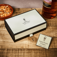 English Pewter 6oz Hip Flask & Tan Leather Pouch