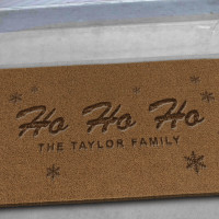 HO HO HO Christmas Engraved Doormat (Personalised)