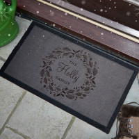 personalised christmas doormat