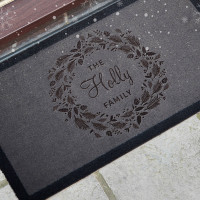 personalised christmas doormat