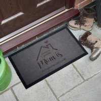 personalised Home is Where Mum is Doormat