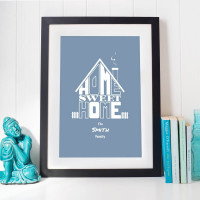 personalised Home Sweet Home Wall Art 