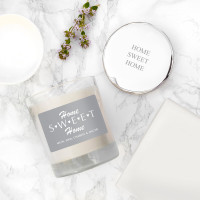 personalised Home Sweet Home Candle