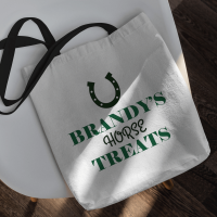 personalised Horse Treats Canvas Tote Bag
