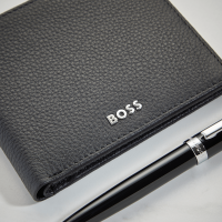 Hugo Boss Black Ballpoint Pen & Wallet