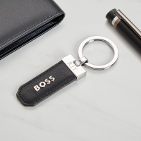 Hugo Boss Classic Keyring - Grained Black