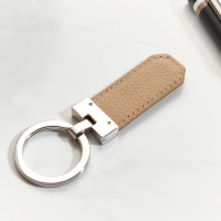 Hugo Boss Classic Camel Grained Key Ring 