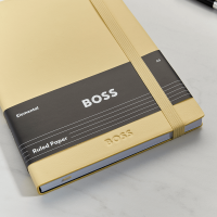Hugo Boss Elemental Yellow Lined Notebook 