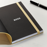 Hugo Boss Elemental Yellow Lined Notebook 