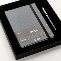 Hugo Boss Roller Ball & A5 (Ruled) Note Pad