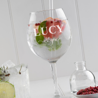 I Heart You Gin Glass 
