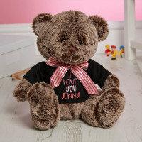 Personalised Pink i Love You Coco Teddy Bear