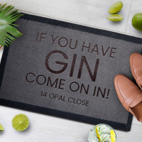 personalised Gin Come On In Doormat