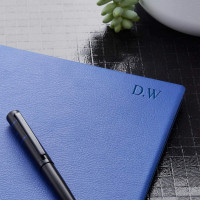 Essential Hugo Boss Lined Notebook Blue