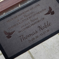 personalised in memory doormat