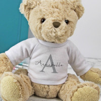 personalised Initial Name Barley Bear